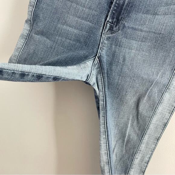 Good American Women’s Good Waist Two Tone Denim Jeans High Rise Skinny Blue 2/26 - Picture 4 of 9